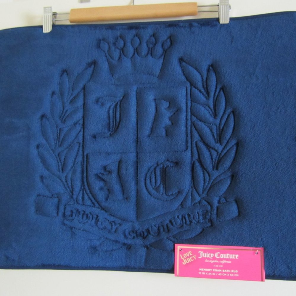 Juicy Couture Scotties Bathroom Memory Foam Bath Rug Mat Shower Home